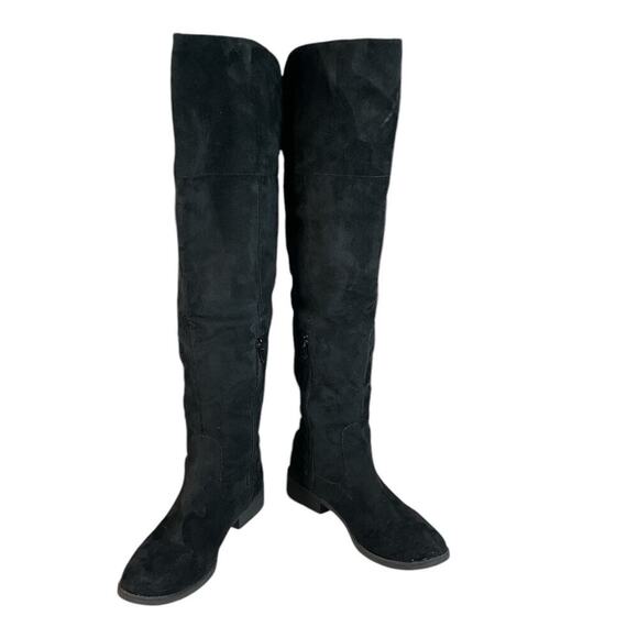 American Rag Cie Boots Womens Size 7.5 Adarra Over the Knee Tall Riding Black - Picture 6 of 16